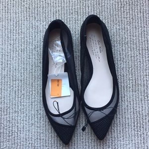 Zara women’s black ballet flats size 38